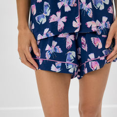 Royal Butterflies Women's Short Sleeve & Shorts Pajama Set