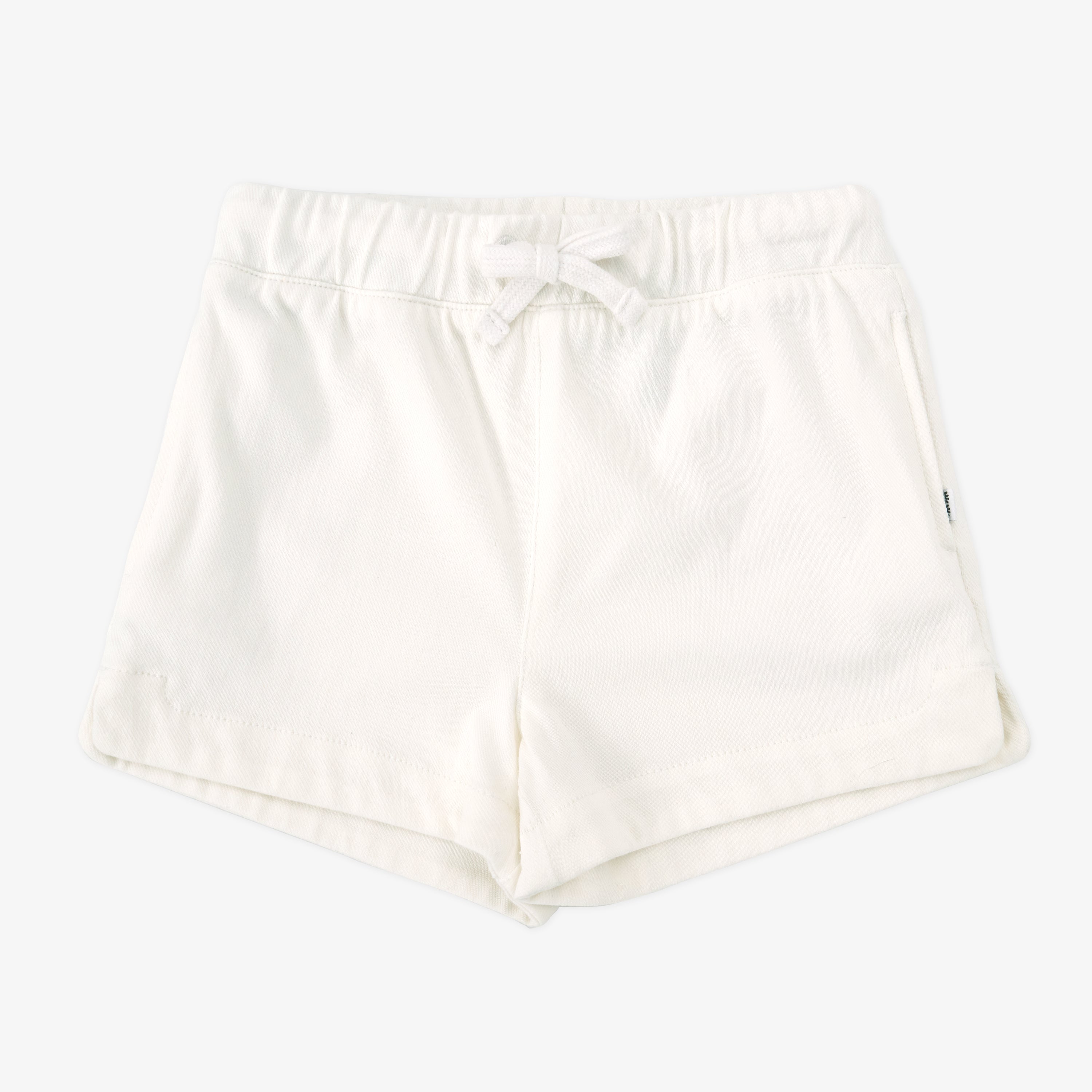 Bright White Denim Shorts