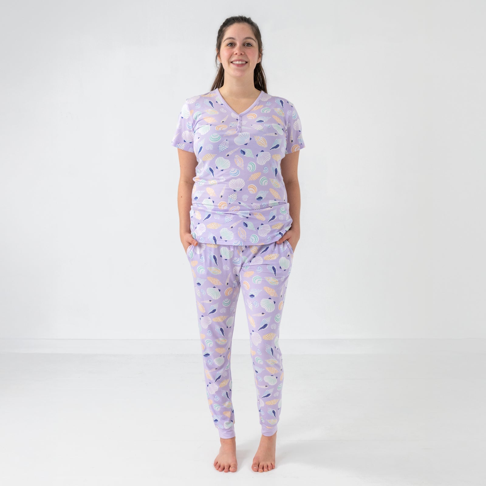 Sandy Treasures Women's Short Sleeve Pajama Top