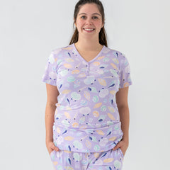 Sandy Treasures Women's Short Sleeve Pajama Top