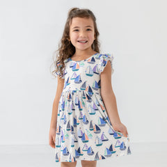 Seas The Day Flutter Skater Dress