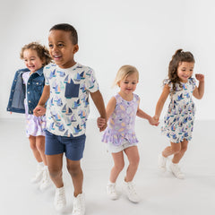 Seas The Day Flutter Skater Dress