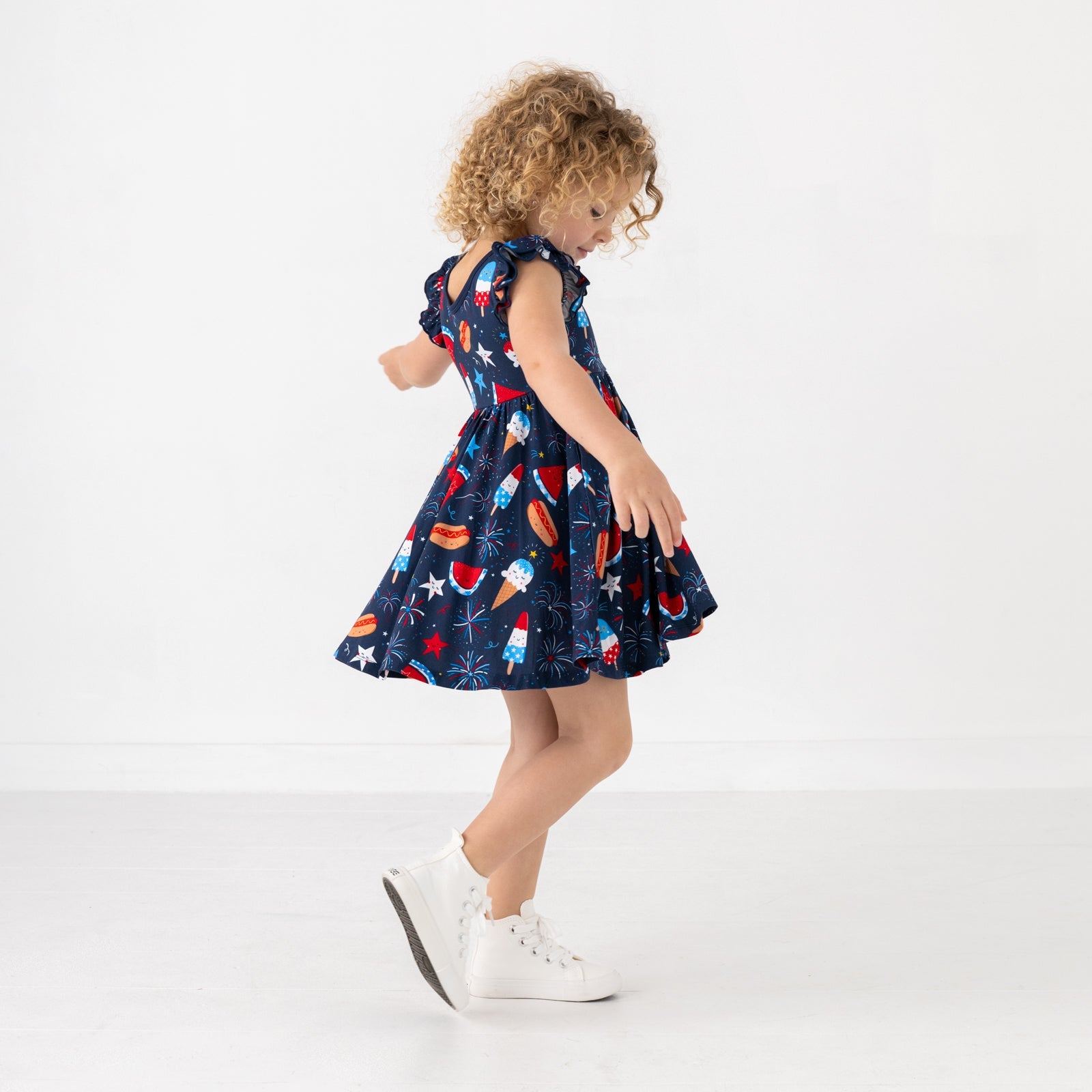 Snacks & Sparkles Flutter Twirl Dress