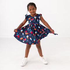 Snacks & Sparkles Flutter Twirl Dress