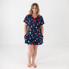 Snacks & Sparkles Women's Short Sleeve Pajama Top