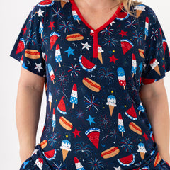 Snacks & Sparkles Women's Short Sleeve Pajama Top