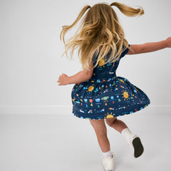 Solar Explorers Skater Dress with Bodysuit