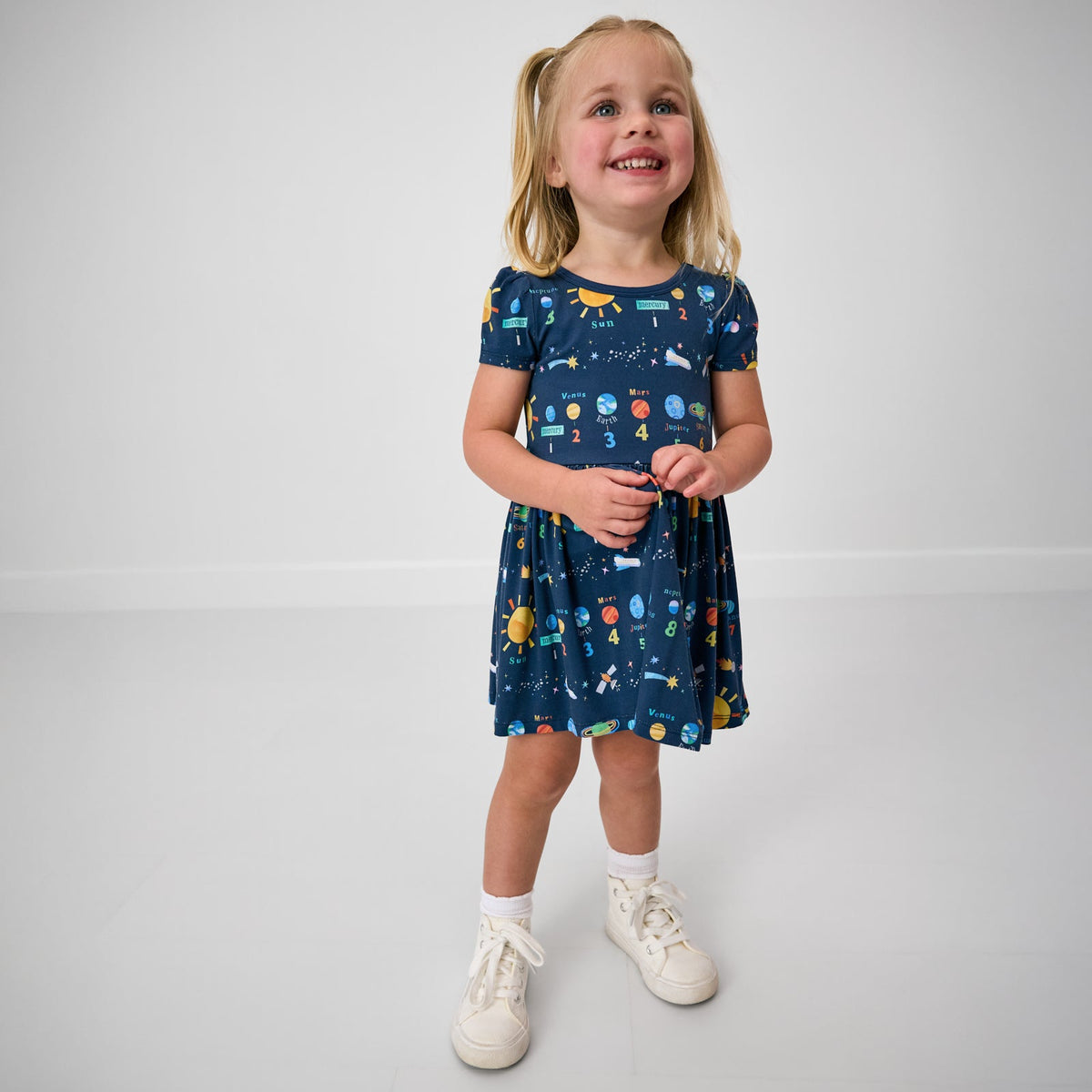 Solar Explorers Skater Dress with Bodysuit