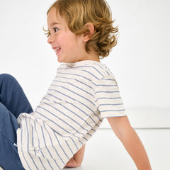 Stone Stripes Short Sleeve Relaxed Tee