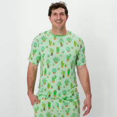 Succulent Love Men's Short Sleeve Pajama Top