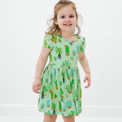 Succulent Love Skater Dress with Bodysuit