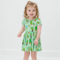 Succulent Love Skater Dress with Bodysuit