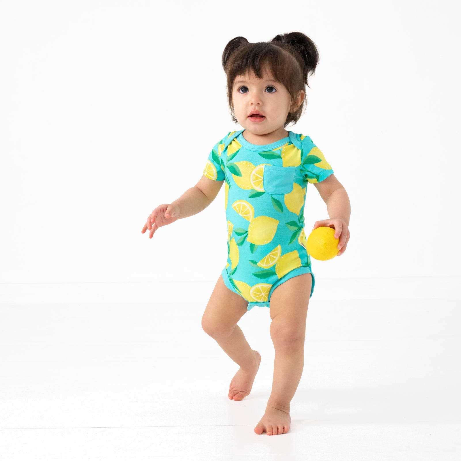 Blue Sunny Citrus Pocket Bodysuit