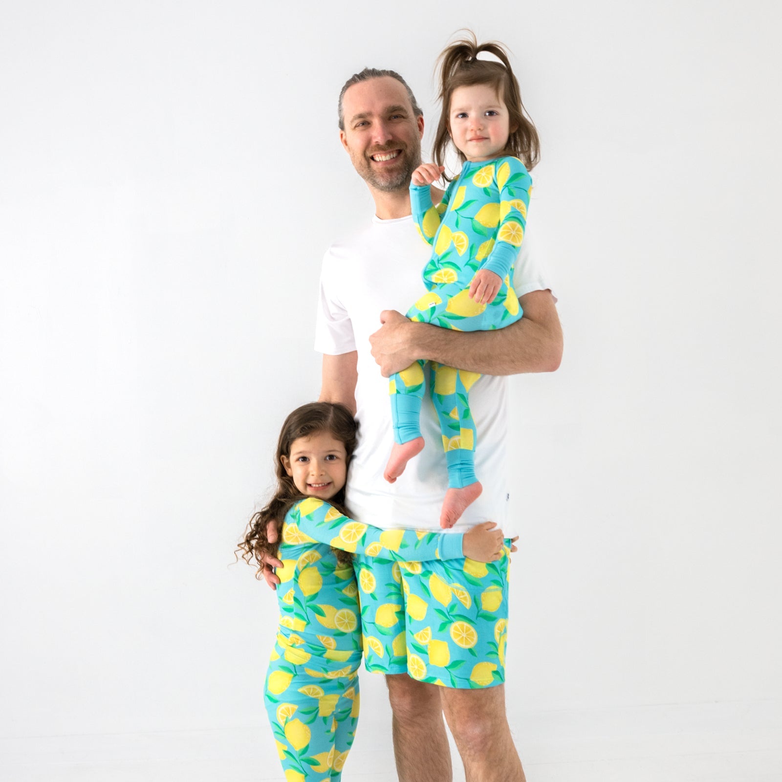 Blue Sunny Citrus Men's Pajama Shorts