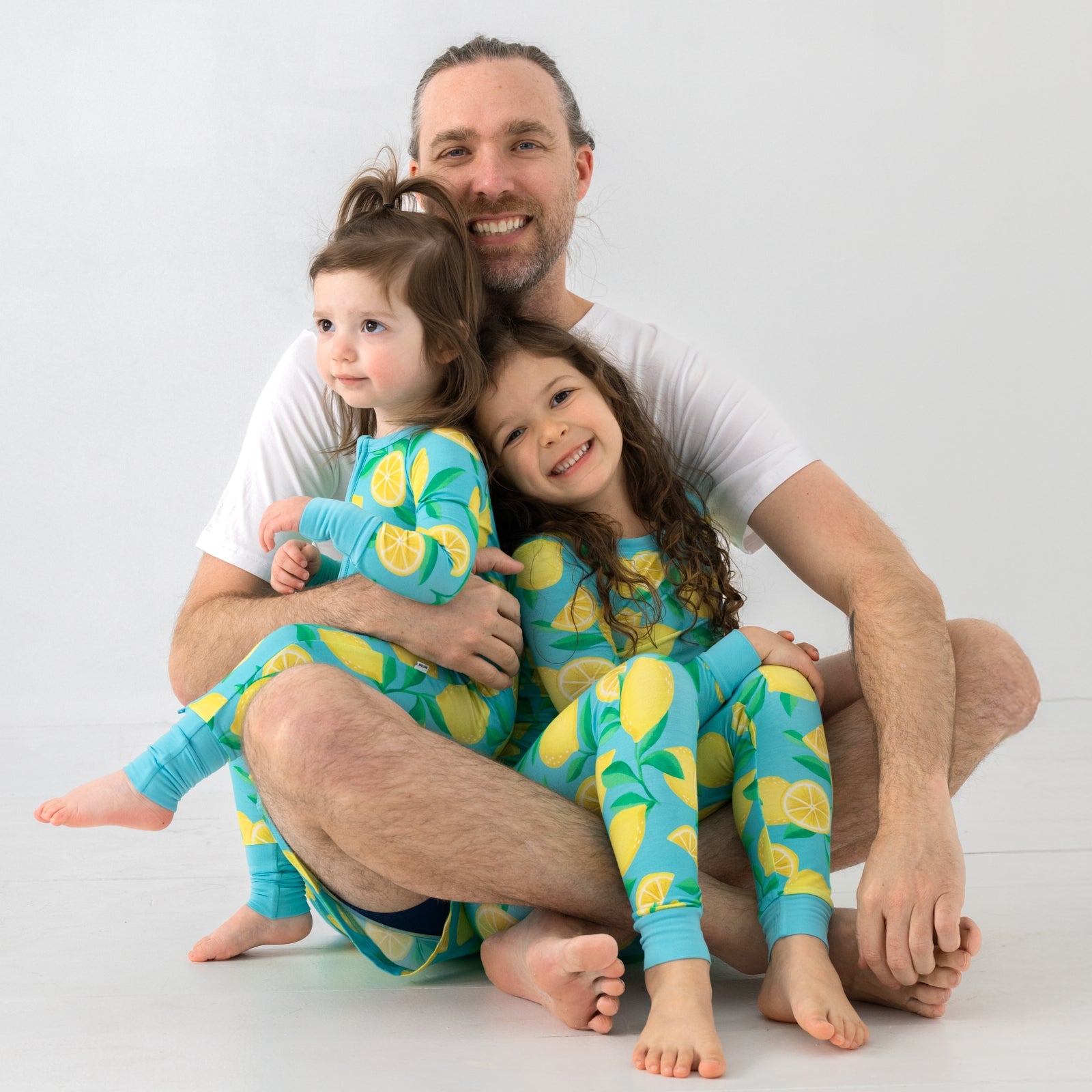 Blue Sunny Citrus Men's Pajama Shorts