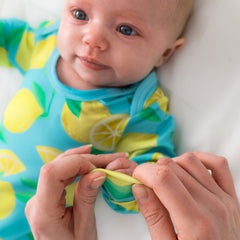 Blue Sunny Citrus Infant Gown