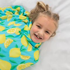 Blue Sunny Citrus Large Cloud Blanket®