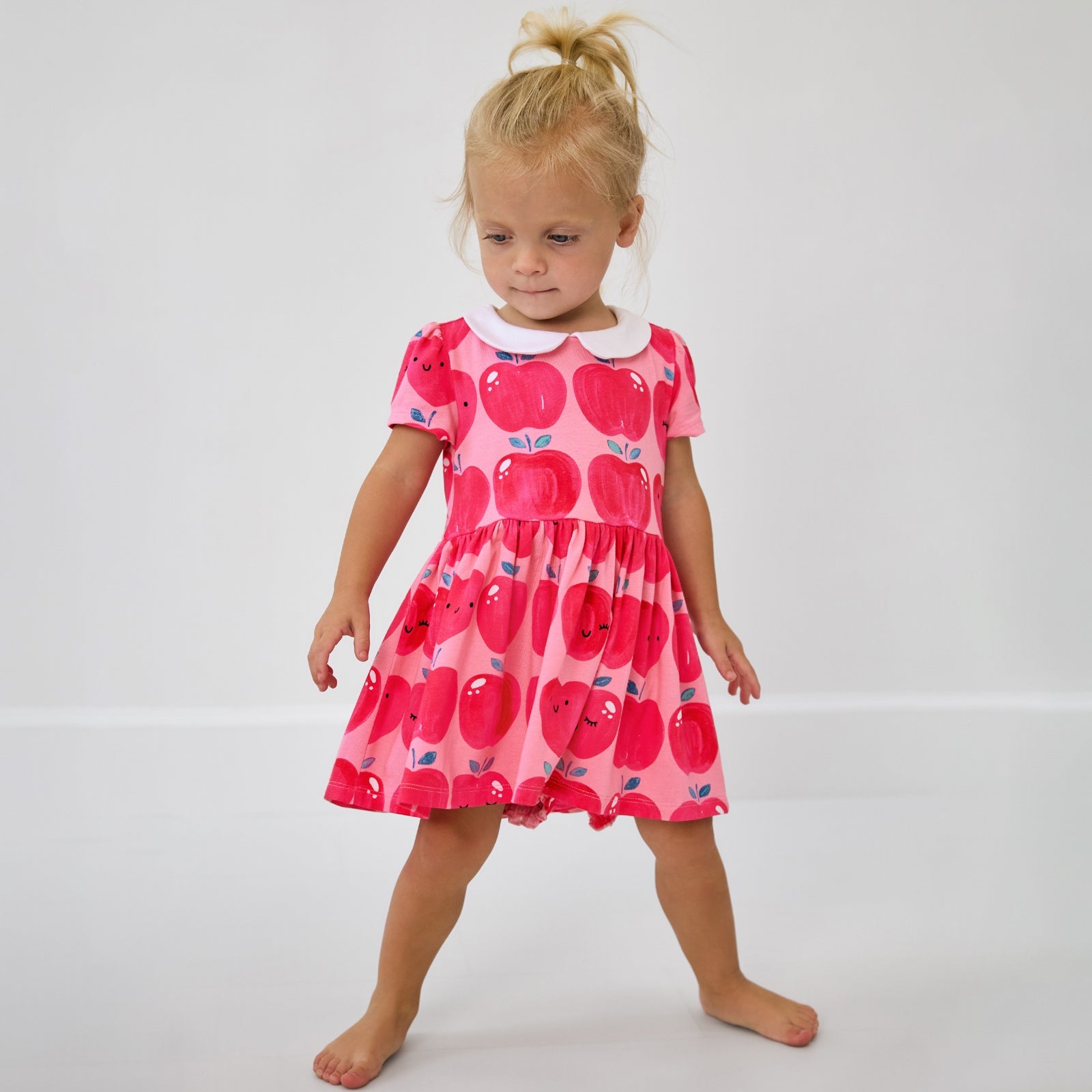 Sweet Orchard Collar Skater Dress with Bloomer