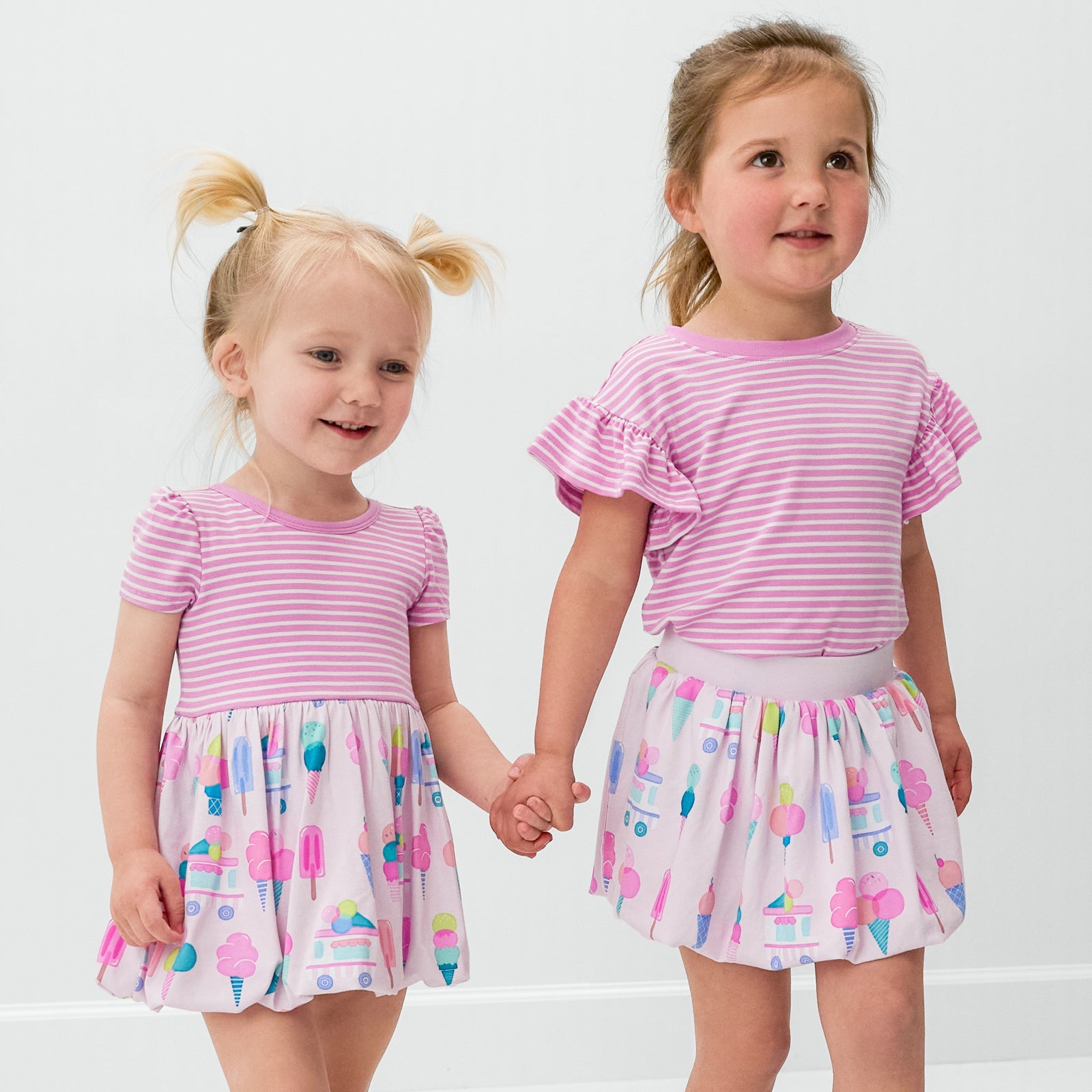 Pink Sweet Scoops Bubble Dress with Bodysuit