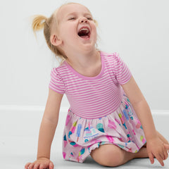 Pink Sweet Scoops Bubble Dress with Bodysuit