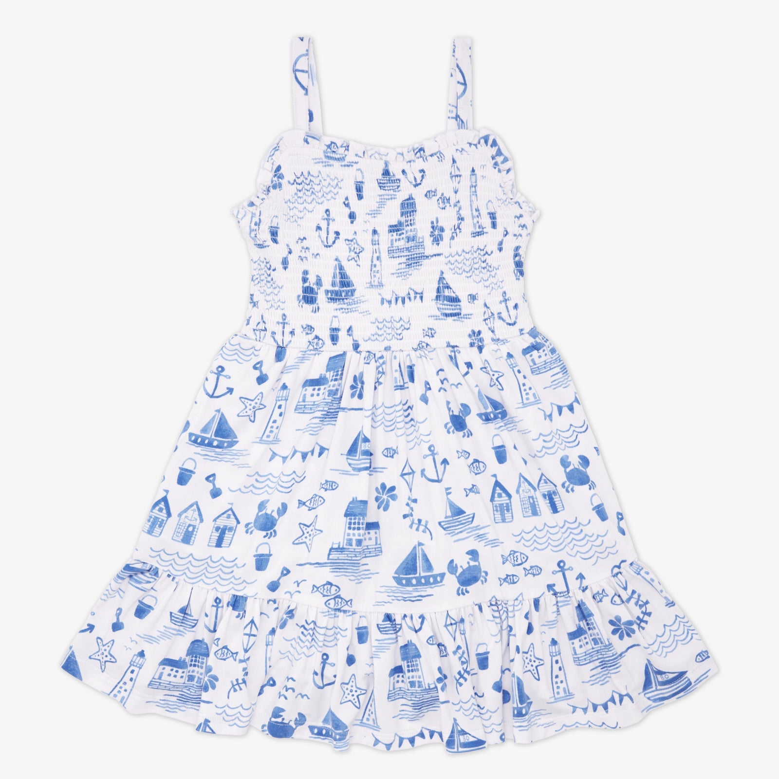 Tidal Treasures Smocked Tank Dress