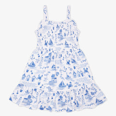 Tidal Treasures Smocked Tank Dress