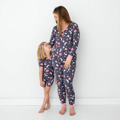 Pink To the Moon & Back Women's Bamboo Viscose Pajama Top