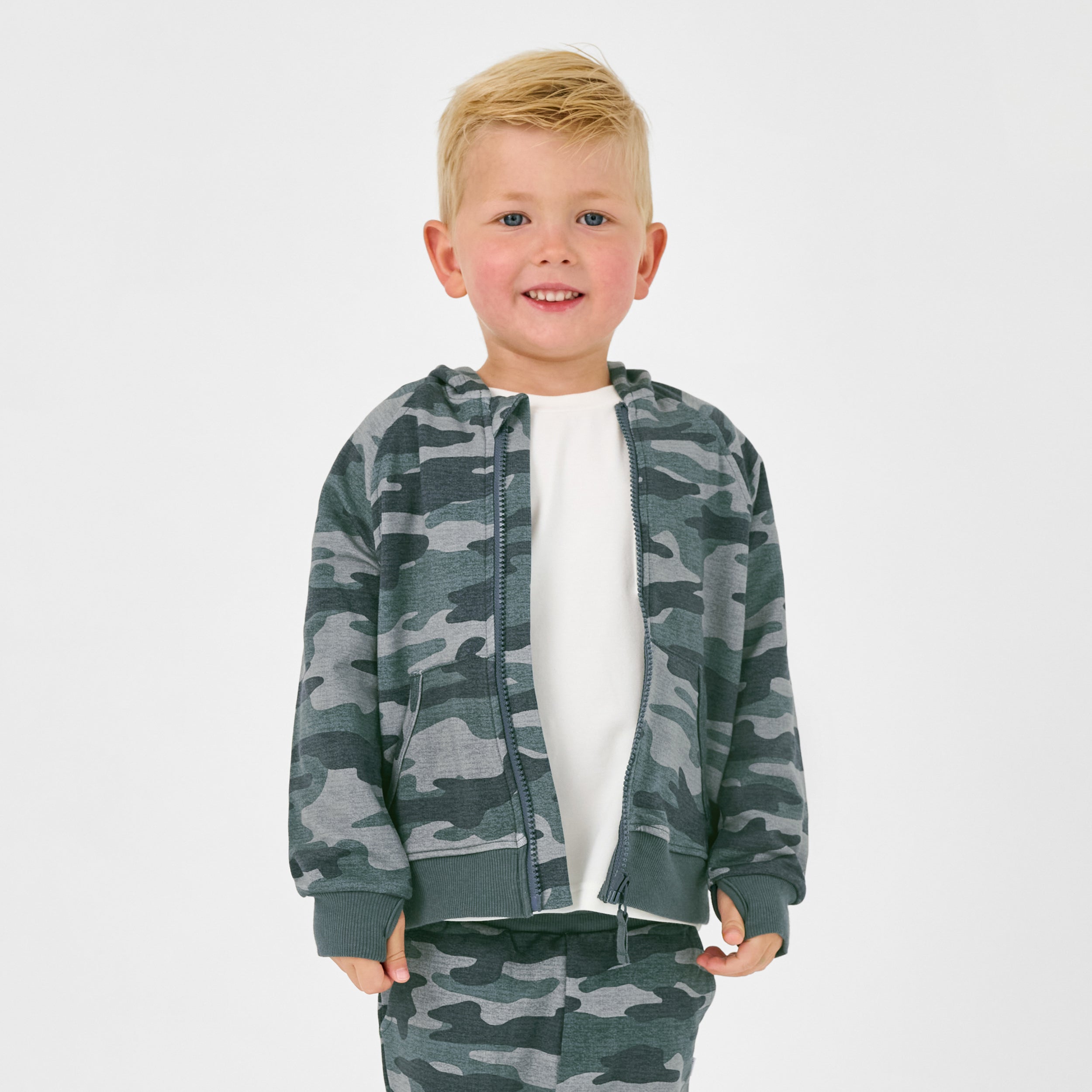 Vintage Camo Zip Hoodie