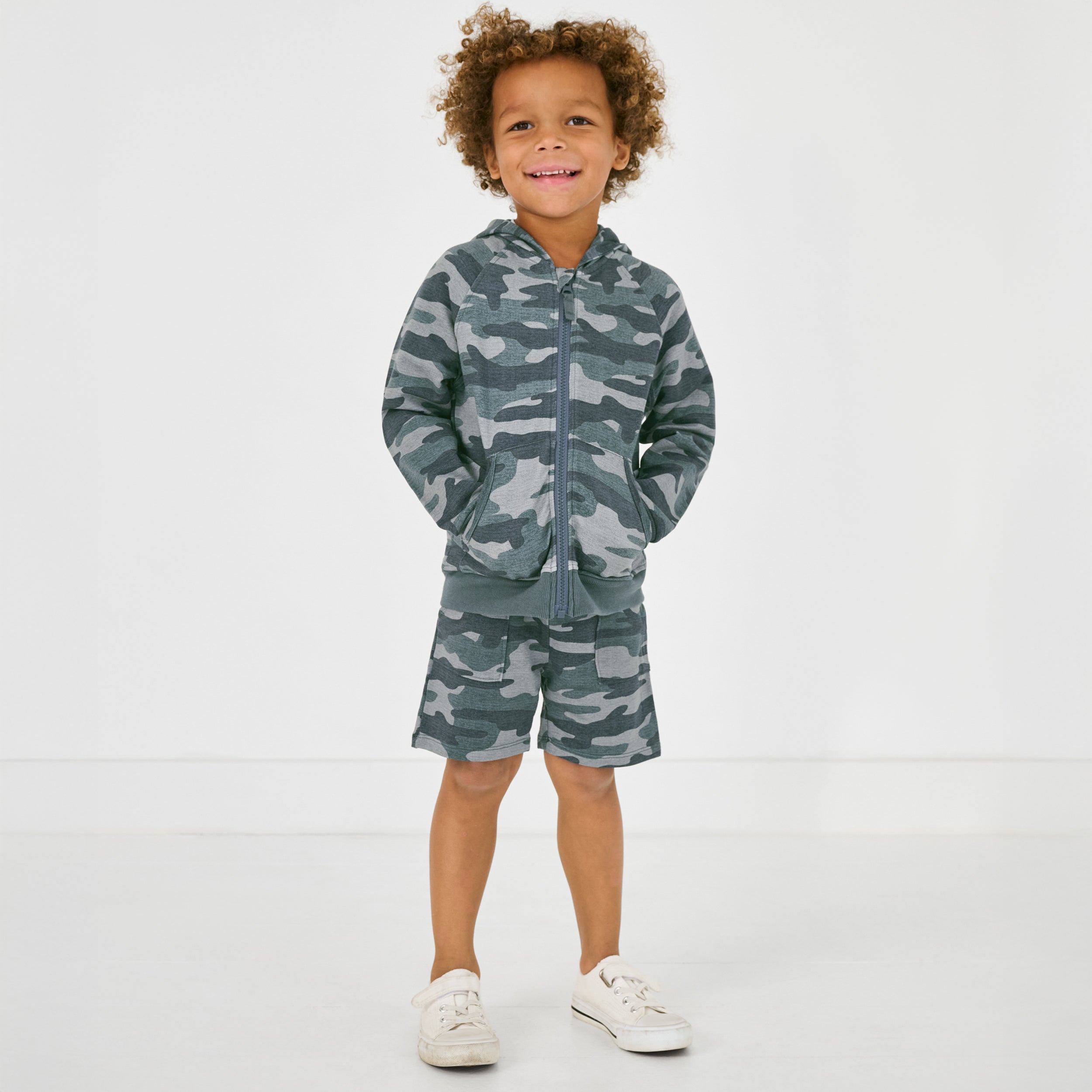Vintage Camo Zip Hoodie