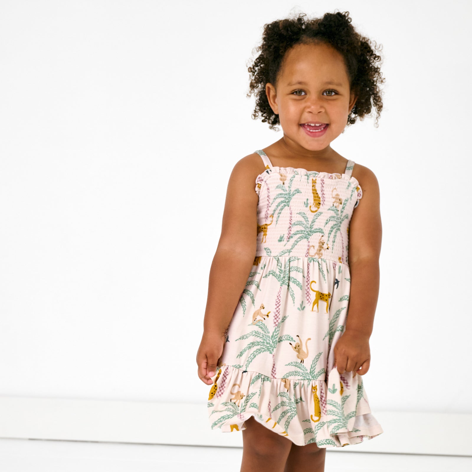 Wild Escape Smocked Dress
