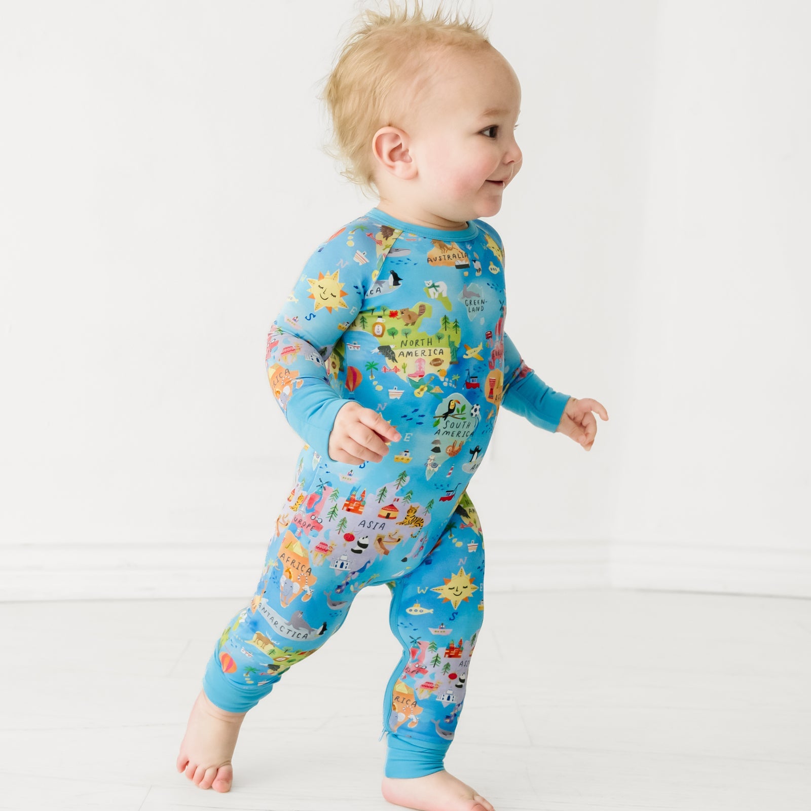 Around The World Crescent Zippy
