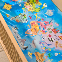 Around The World Fitted Crib Sheet