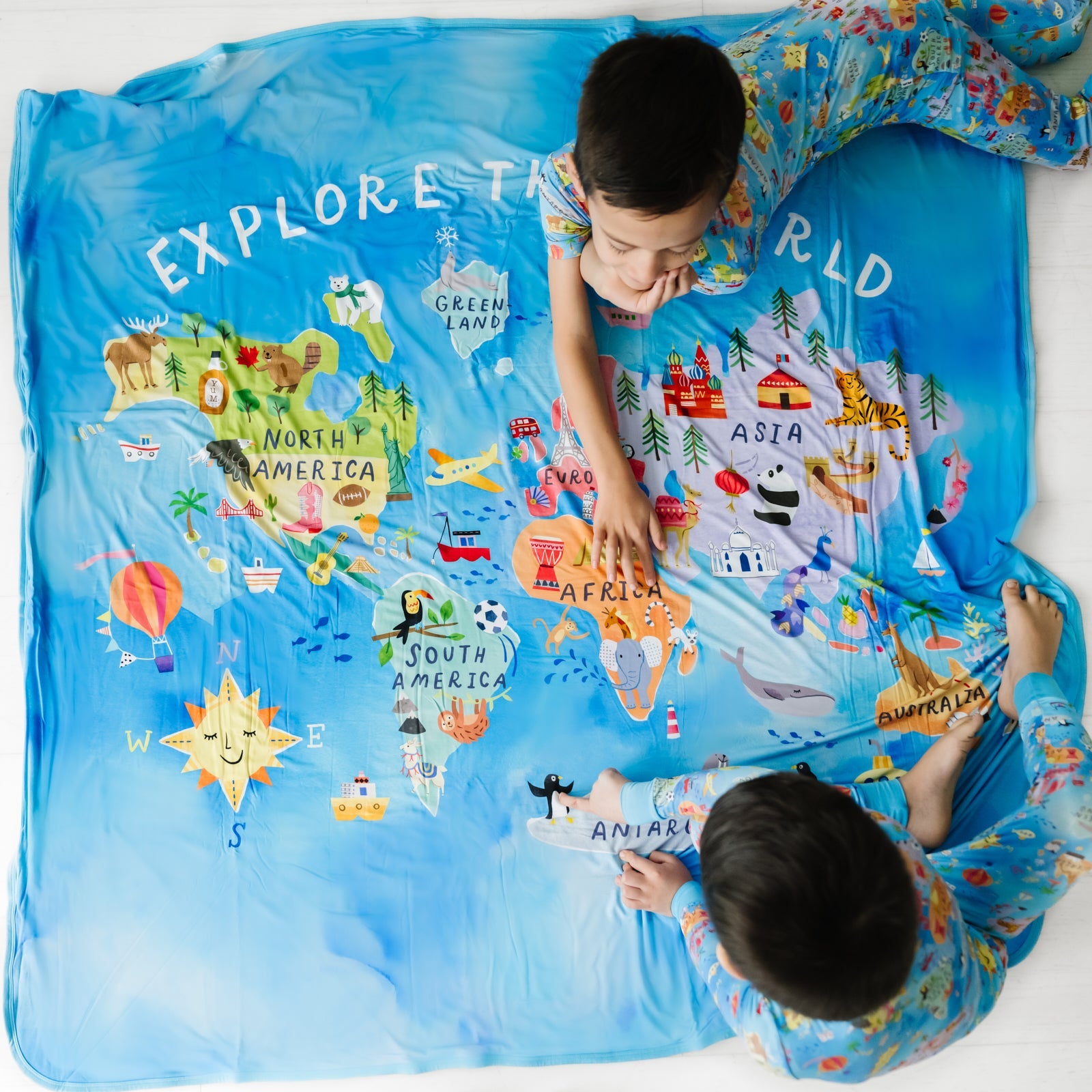 Around The World Large Cloud Blanket®