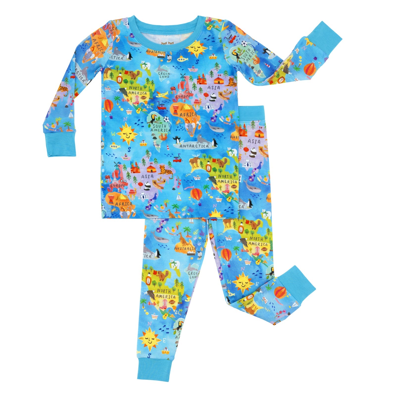 Around The World Two-Piece Pajama Set