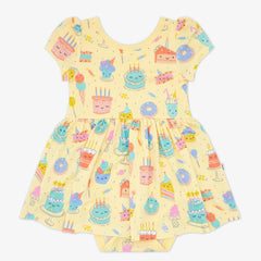 Frosted Fun Skater Dress with Bodysuit