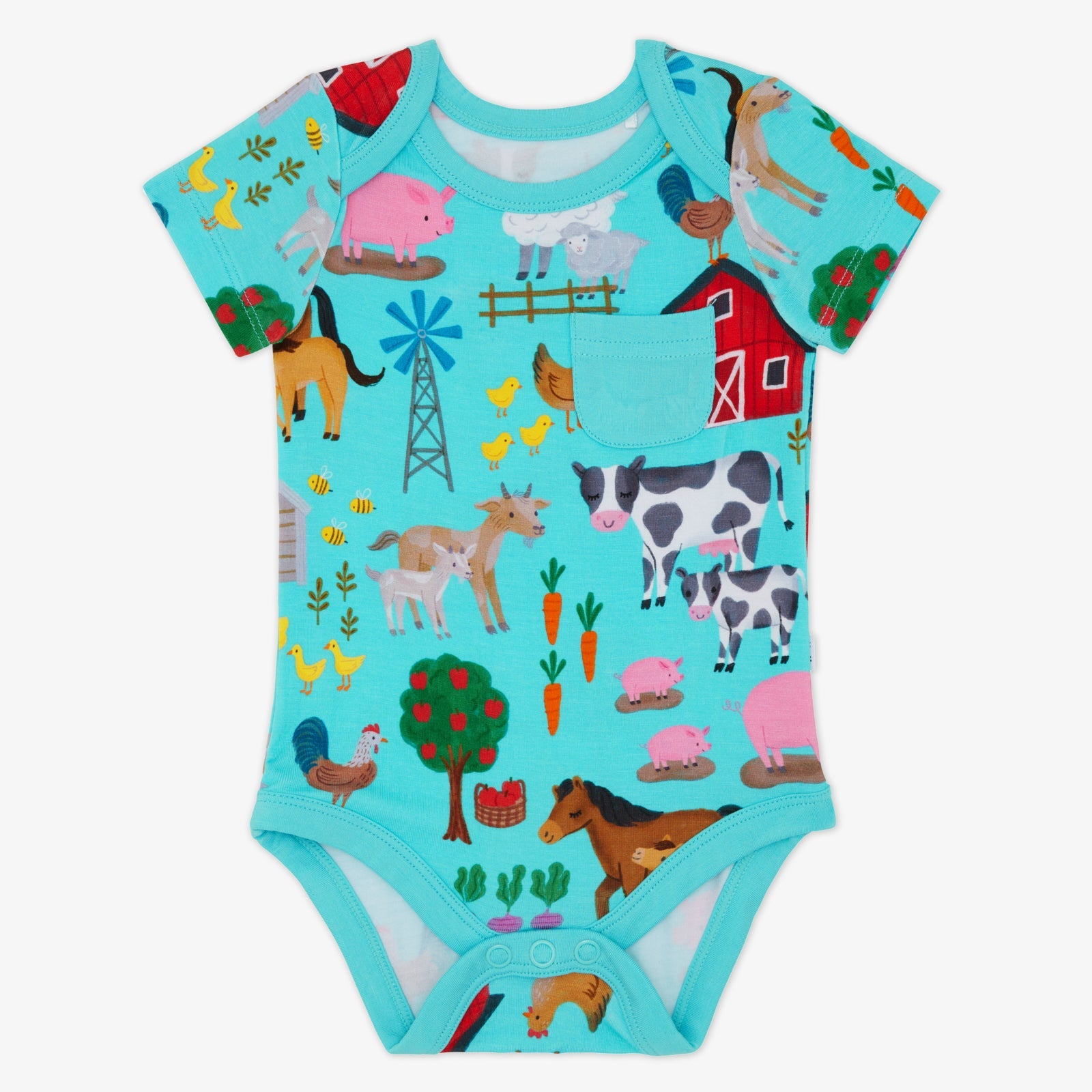Blue Farm Fam Pocket Bodysuit