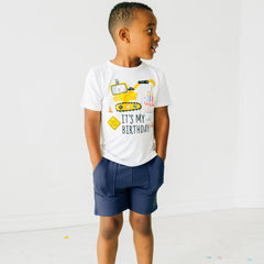 Birthday Builders Construction Graphic Tee