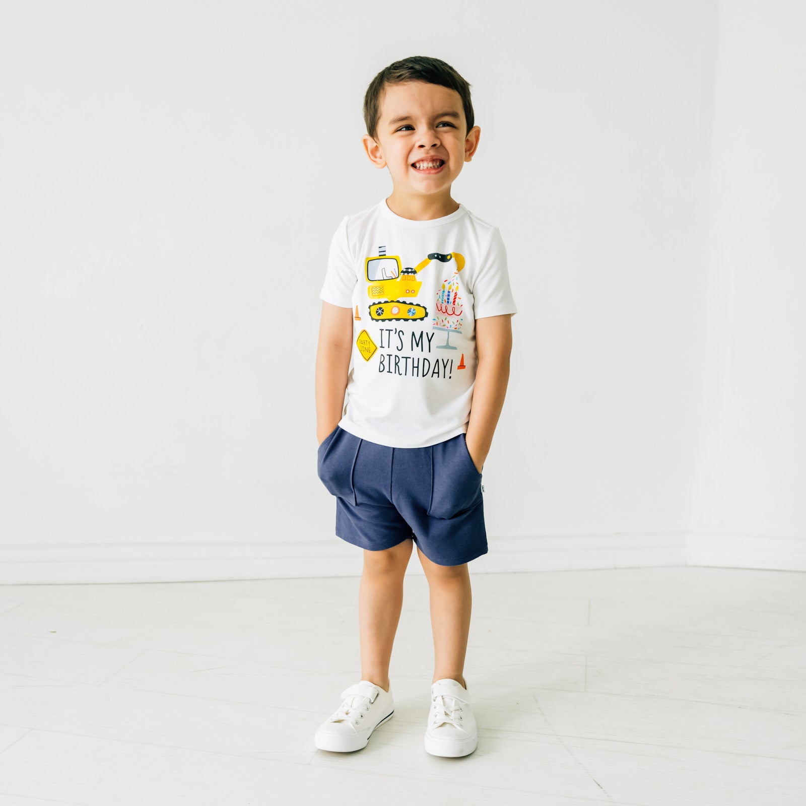 Birthday Builders Construction Graphic Tee