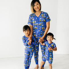 Birthday Builders Women's Short Sleeve Pajama Top
