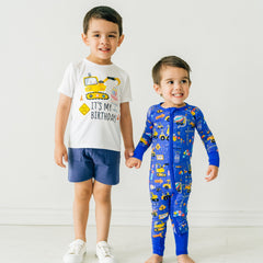 Birthday Builders Construction Graphic Tee