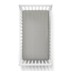 Heather Gray Fitted Crib Sheet