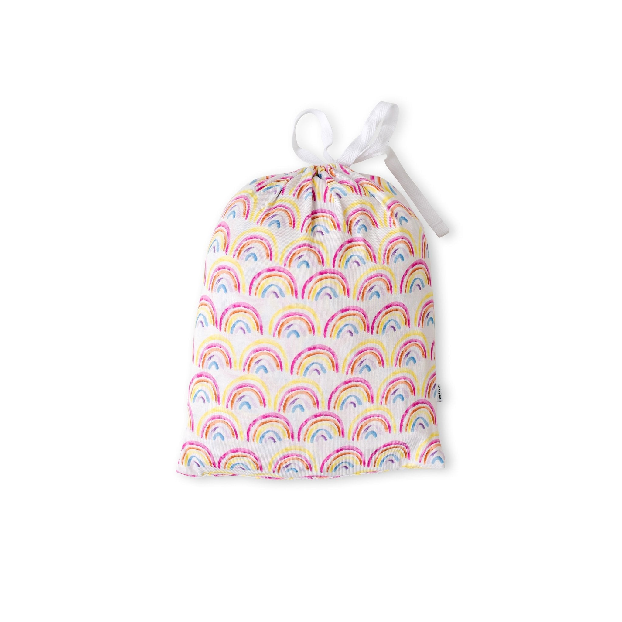 Pastel Rainbows Fitted Crib Sheet