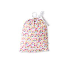 Pastel Rainbows Fitted Crib Sheet