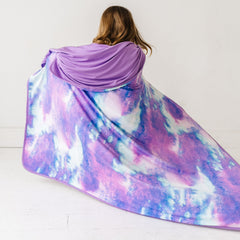 Purple Watercolor Large Cloud Blanket®