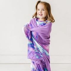 Purple Watercolor Large Cloud Blanket®