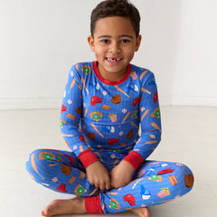 Blue All Stars Two-Piece Pajama Set