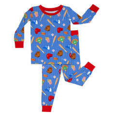 Blue All Stars Two-Piece Pajama Set