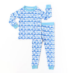 Blue Rainbows Two-Piece Pajama Set