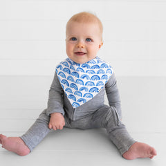 Blue Rainbows Bandana Bib