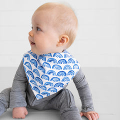 Blue Rainbows Bandana Bib